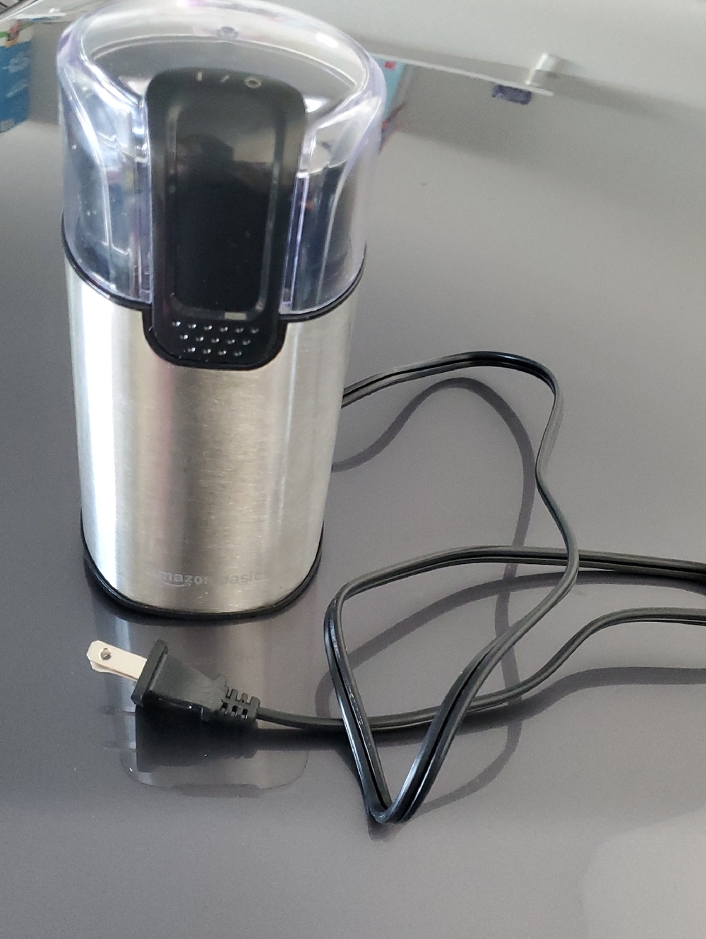 Stainless Steel Electric Coffee And Spice Grinder in Silver and Black